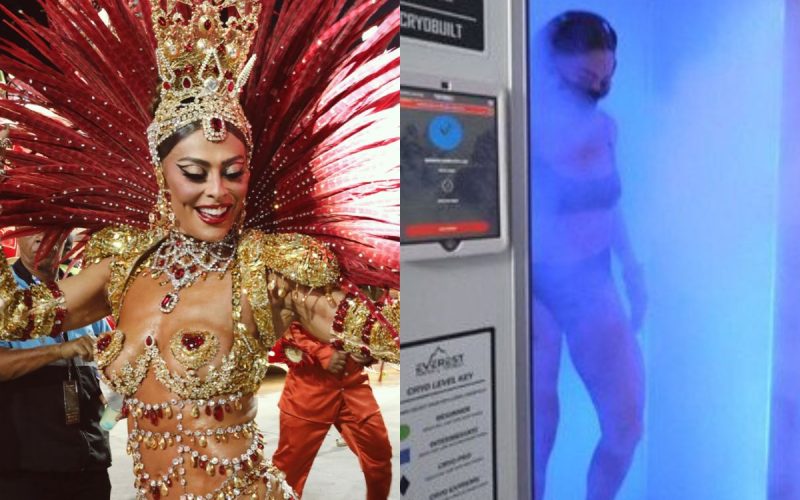 Descubra o segredo de Juliana Paes para o Carnaval: a crioterapia