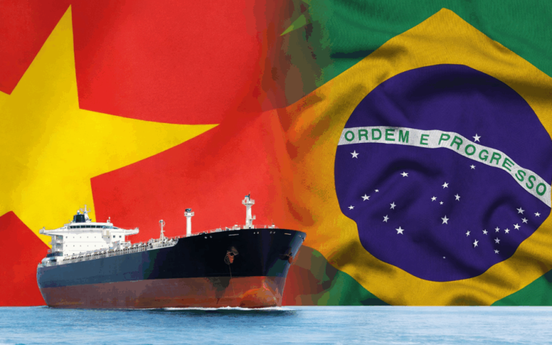 Petróleo impulsiona Brasil a novo recorde nas exportações para a China