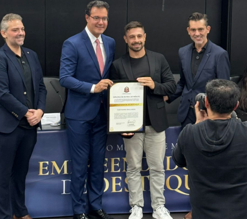 GIOVANNI BALLARIN, EMPRESÁRIO DO ABC, RECEBE DIPLOMA DE HONRA AO MÉRITO COMO EMPREENDEDOR DE DESTAQUE 2026 NA ALESP