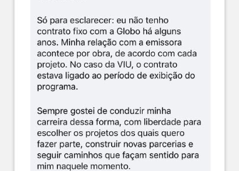 Angélica comenta encerramento de parceria com a agência da Globo; saiba mais