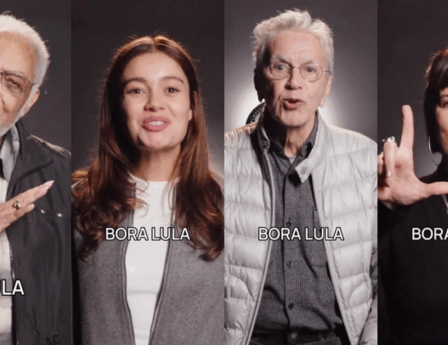 Caetano e Gil se juntam a artistas para impulsionar a campanha “Bora Lula” nas mídias sociais
