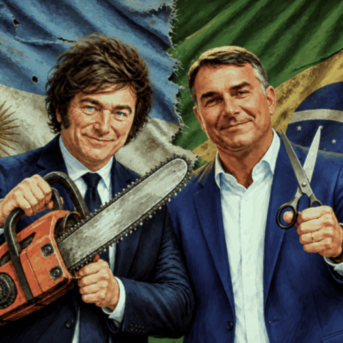 Flávio adota estratégia de Milei após falência de mais de 32 mil empresas